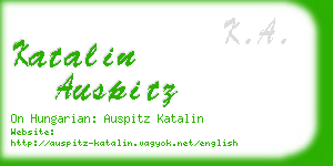 katalin auspitz business card